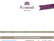 Tablet Screenshot of plumbohms.de